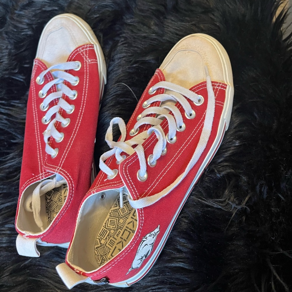 Red Canvas Sneakers